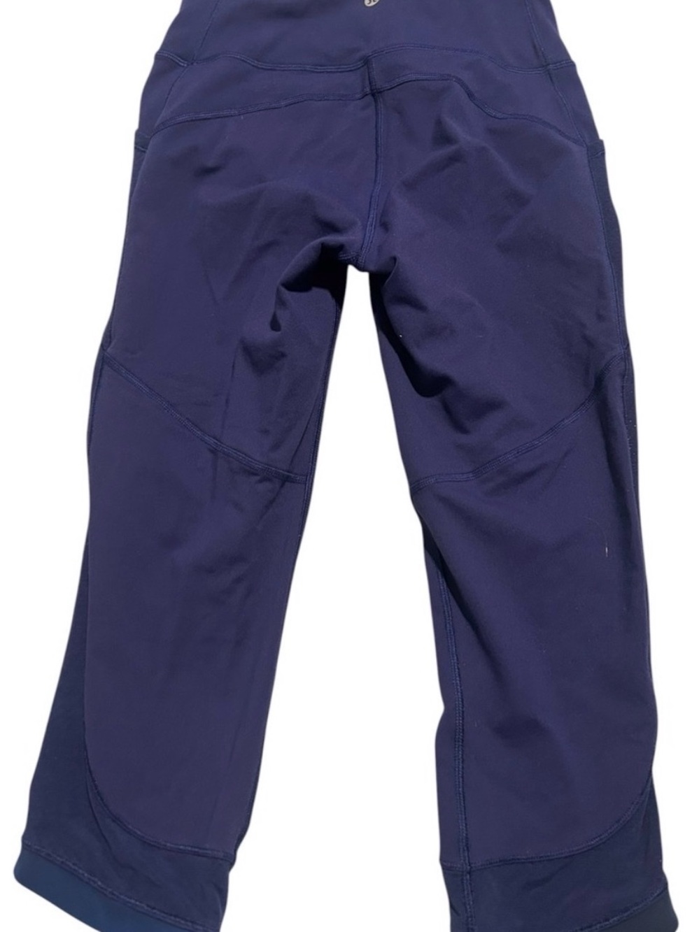 Lululemon Navy Cropped Performance Leggings size 8